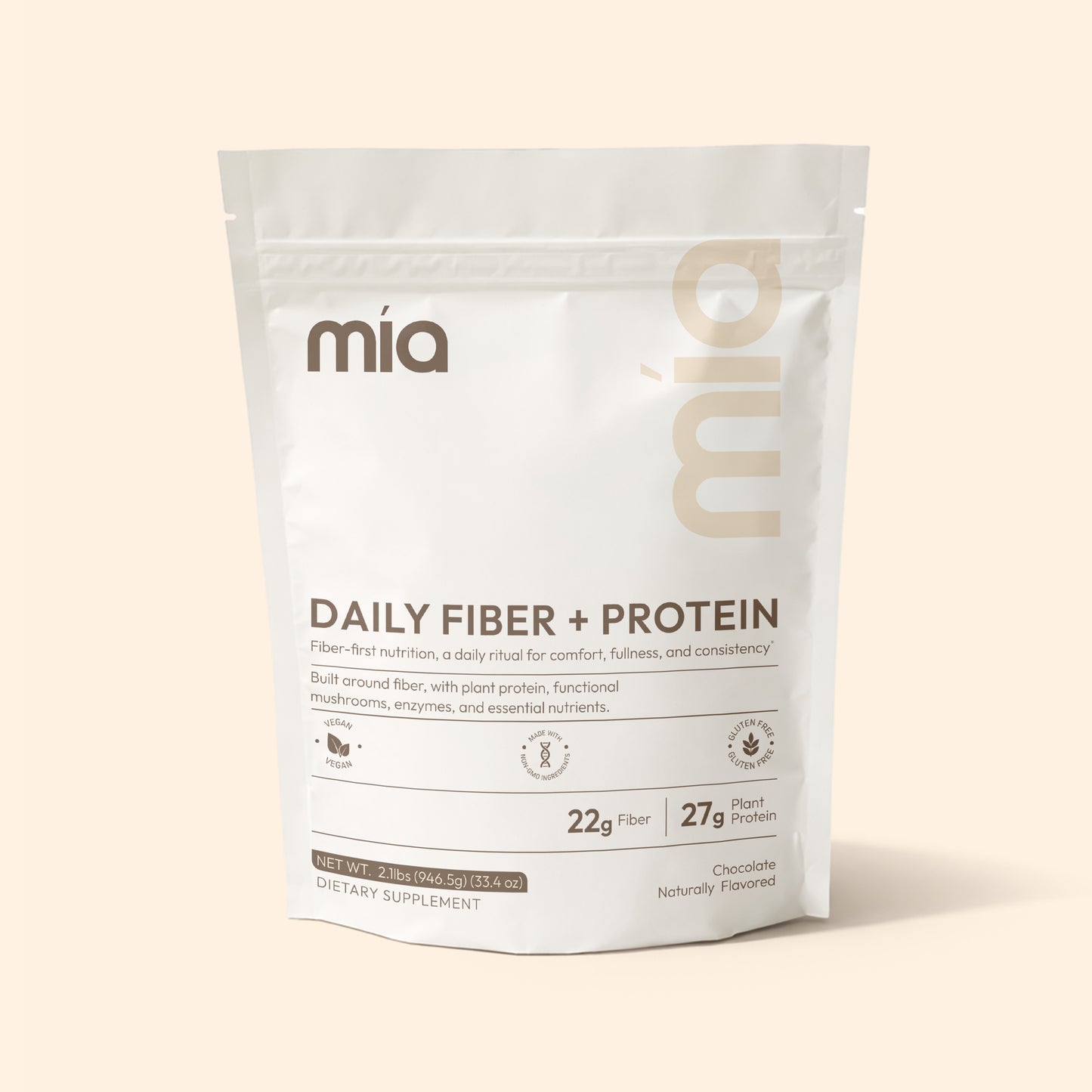 Mía Chocolate Fiber + Protein Shake